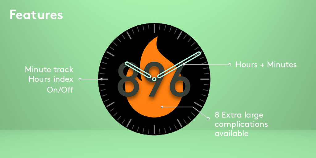 Run android online APK BIG Watch Face from MyAndroid or emulate BIG Watch Face using MyAndroid