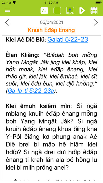 Emulate iPhone app Bài H?c Kinh Thánh Ti?ng Ê-?ê using MyAndroid Emulate iPhone app Bài H?c Kinh Thánh Ti?ng Ê-?ê using MyAndroid