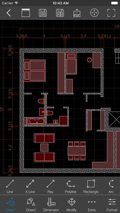 Emulate iPhone app biiCADo Pro - 2D CAD App using MyAndroid Emulate iPhone app biiCADo Pro - 2D CAD App using MyAndroid