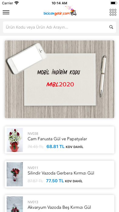 Emulate iPhone app Bi Çiçek Getir using MyAndroid Emulate iPhone app Bi Çiçek Getir using MyAndroid