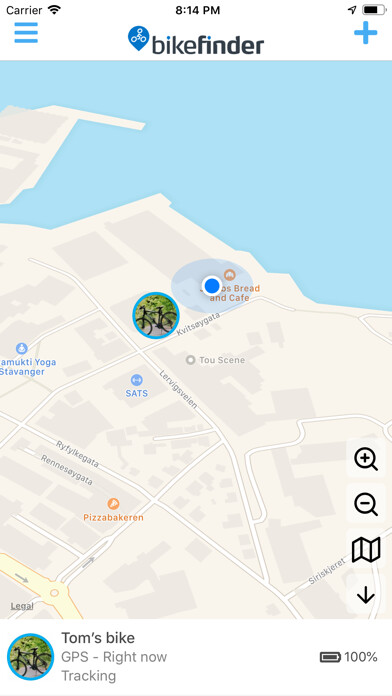 Emulate iPhone app BikeFinder - Find your bike using MyAndroid Emulate iPhone app BikeFinder - Find your bike using MyAndroid