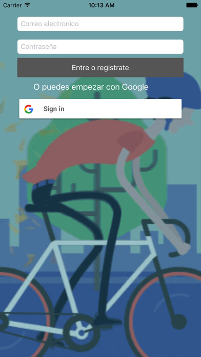 Emulate iPhone app BikenearU using MyAndroid