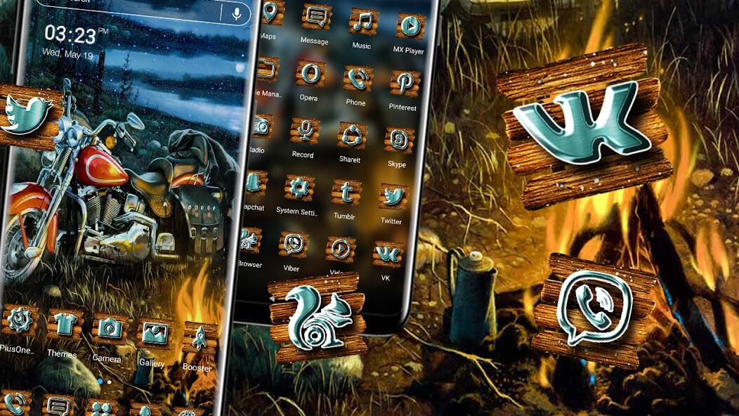 Run android online APK Bike Nightout Launcher Theme from MyAndroid or emulate Bike Nightout Launcher Theme using MyAndroid