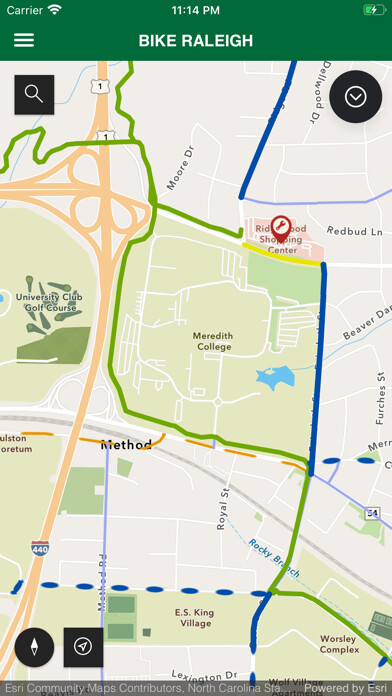 Emulate iPhone app BikeRaleigh using MyAndroid