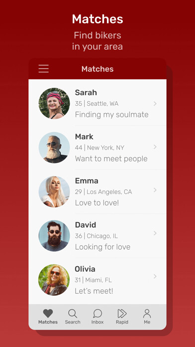 Emulate iPhone app Biker Planet Dating App using MyAndroid