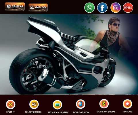 Emulate Android APK Bikers photo frame editor