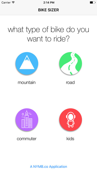 Emulate iPhone app Bike Sizer using MyAndroid