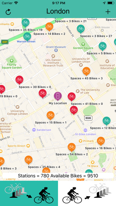 Emulate iPhone app Bikes London using MyAndroid Emulate iPhone app Bikes London using MyAndroid