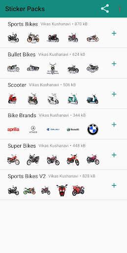 Run android online APK Bike Stickers for Whatsapp from MyAndroid or emulate Bike Stickers for Whatsapp using MyAndroid