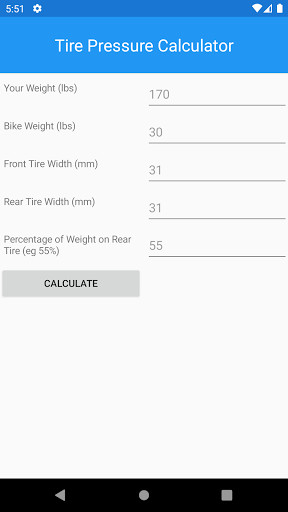 Run android online APK Bike Tire Pressure Calculator from MyAndroid or emulate Bike Tire Pressure Calculator using MyAndroid Run android online APK Bike Tire Pressure Calculator from MyAndroid or emulate Bike Tire Pressure Calculator using MyAndroid