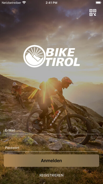 Emulate iPhone app Bike Tirol using MyAndroid