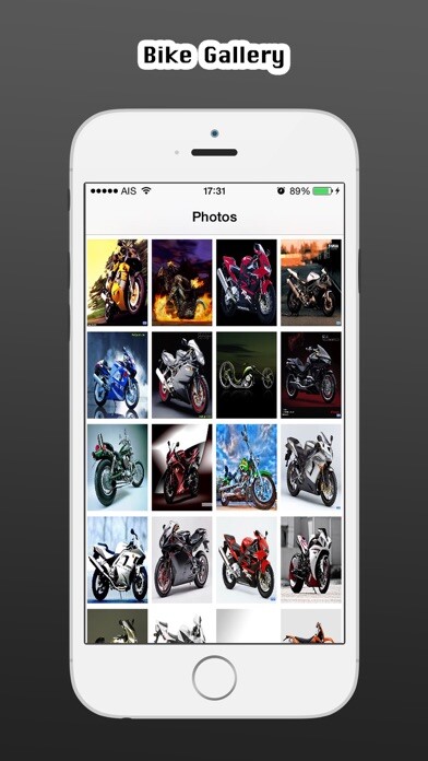 Emulate iPhone app Bike Wallpaper HD Free using MyAndroid