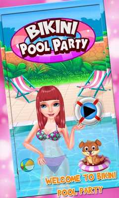 Emulate Android APK Bikini Girls Pool Party - Girls Swimming Pool Game