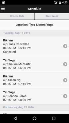 Emulate Android APK Bikram Yoga East Edmonton