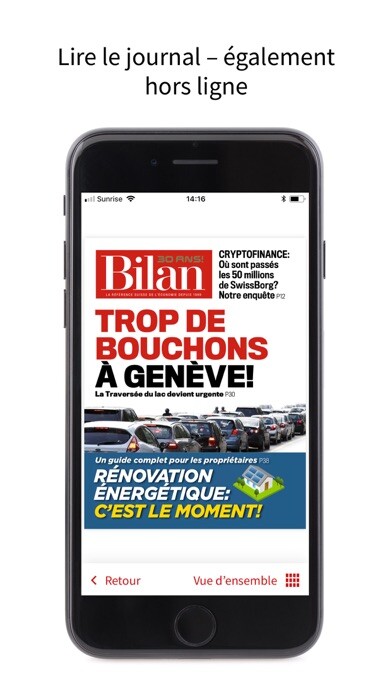Emulate iPhone app Bilan, le magazine using MyAndroid Emulate iPhone app Bilan, le magazine using MyAndroid