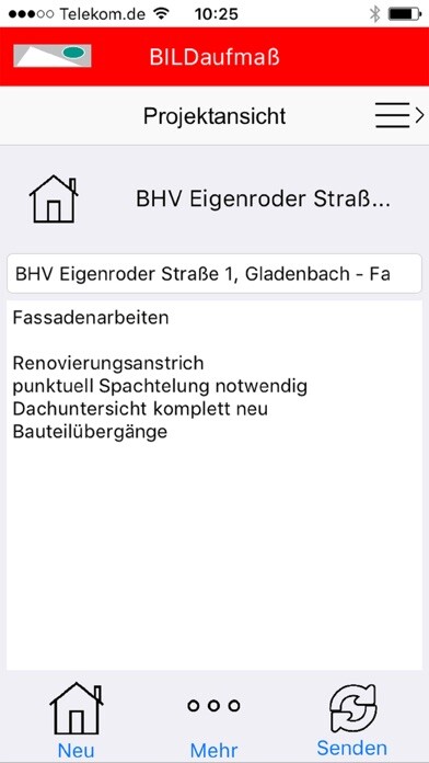 Emulate iPhone app BILDaufmaß using MyAndroid Emulate iPhone app BILDaufmaß using MyAndroid