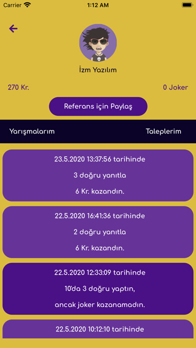 Emulate iPhone app Bildikçe Kazan using MyAndroid