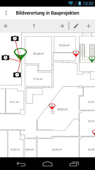 Emulate iPhone app Bildverortung Mobile using MyAndroid