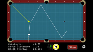 Emulate iPhone app Billard Aiming Calculator Pro using MyAndroid Emulate iPhone app Billard Aiming Calculator Pro using MyAndroid