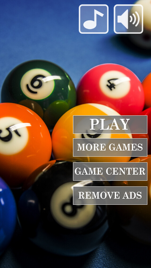 Emulate iPhone app Billiard 8-Ball Speed Tap Pool Hall Game for Free using MyAndroid