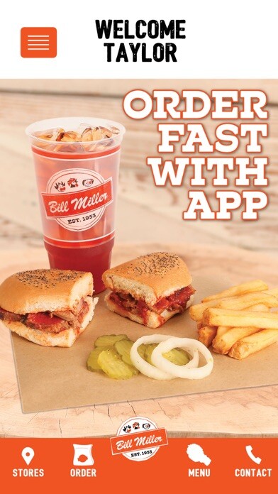 Emulate iPhone app Bill Miller Bar-B-Q App using MyAndroid