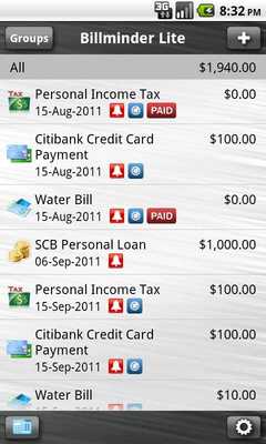 Emulate Android APK Billminder Lite Emulate Android APK Billminder Lite