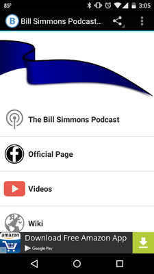 Emulate Android APK Bill Simmons Podcast Fan App