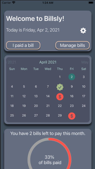 Emulate iPhone app Billsly using MyAndroid Emulate iPhone app Billsly using MyAndroid