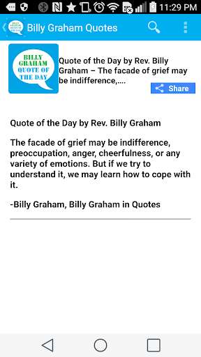 Run android online APK Billy Graham Quote of the Day from MyAndroid or emulate Billy Graham Quote of the Day using MyAndroid