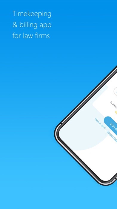 Emulate iPhone app Bilr - Timekeeping & Billing using MyAndroid