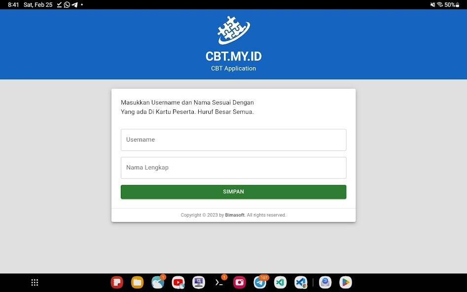 Run android online APK Bimasoft CBT Semi Offline from MyAndroid or emulate Bimasoft CBT Semi Offline using MyAndroid Run android online APK Bimasoft CBT Semi Offline from MyAndroid or emulate Bimasoft CBT Semi Offline using MyAndroid
