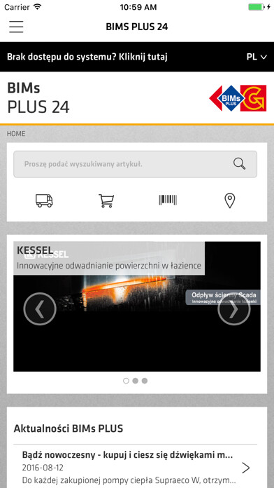 Emulate iPhone app Bims Plus 24 using MyAndroid
