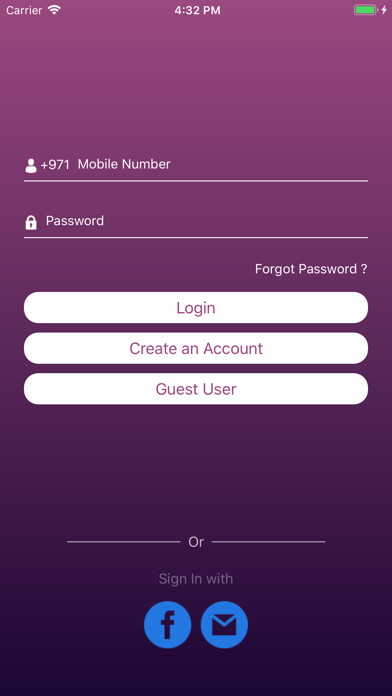 Emulate iPhone app Bin Ali Medical Supplies using MyAndroid