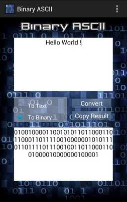 Emulate Android APK Binary ASCII