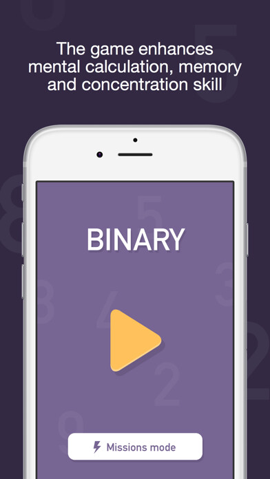 Emulate iPhone app Binary - Brain Training Math Arcade using MyAndroid