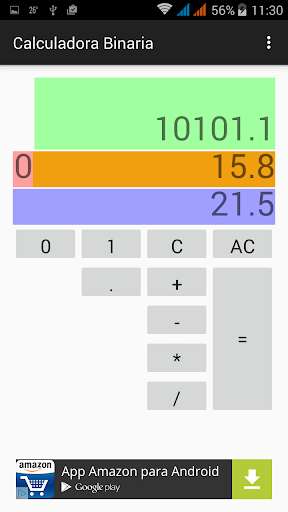Run android online APK Binary Calculator FREE from MyAndroid or emulate Binary Calculator FREE using MyAndroid