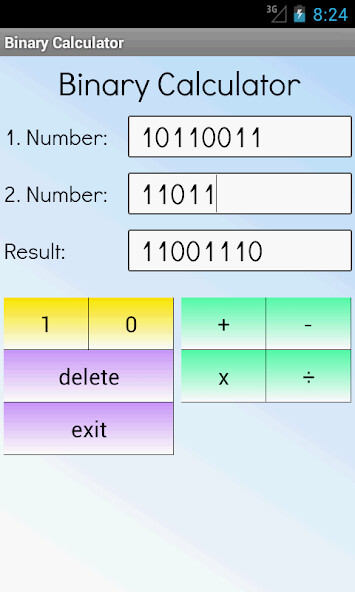 Run android online APK Binary Calculator from MyAndroid or emulate Binary Calculator using MyAndroid Run android online APK Binary Calculator from MyAndroid or emulate Binary Calculator using MyAndroid