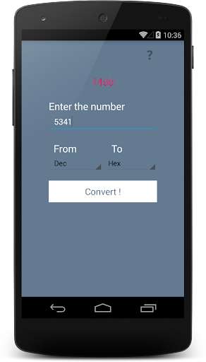 Run android online APK Binary Converter PRO V1.0 from MyAndroid or emulate Binary Converter PRO V1.0 using MyAndroid