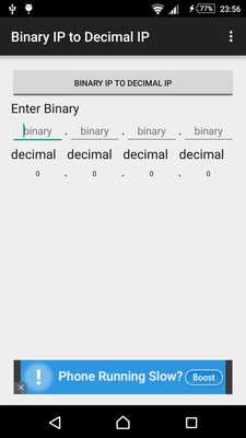 Emulate Android APK Binary IP to Decimal IP
