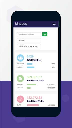 Run android online APK Bingage CRM- Wallet & Marketing from MyAndroid or emulate Bingage CRM- Wallet & Marketing using MyAndroid