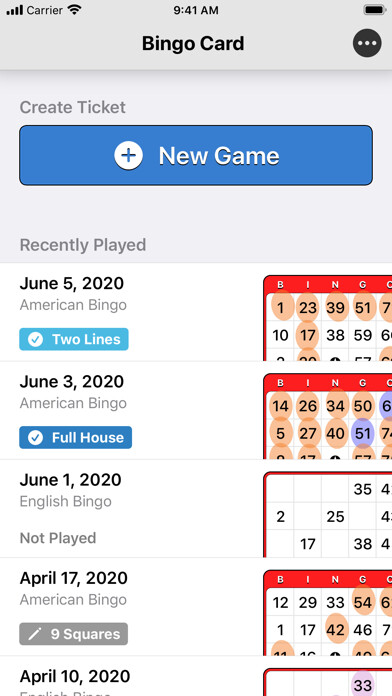 Emulate iPhone app Bingo Card - Ticket Generator using MyAndroid Emulate iPhone app Bingo Card - Ticket Generator using MyAndroid