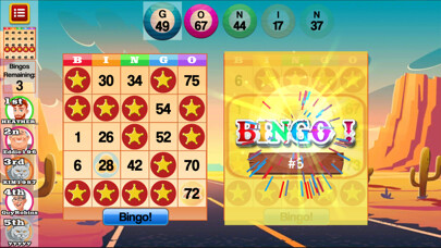 Emulate iPhone app Bingo Country Stars BINGO Game using MyAndroid