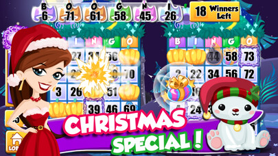 Emulate iPhone app Bingo PartyLand Christmas Game using MyAndroid