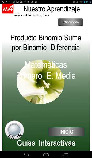 Run android online APK Binomio Suma por Diferencia from MyAndroid or emulate Binomio Suma por Diferencia using MyAndroid