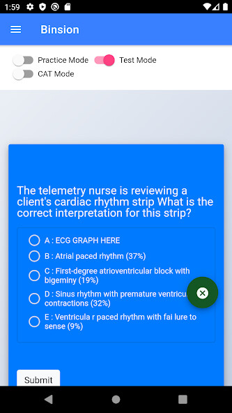 Run android online APK Binsion NCLEX from MyAndroid or emulate Binsion NCLEX using MyAndroid