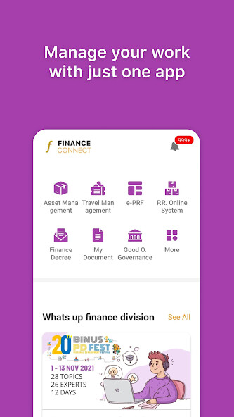 Emulate BINUS Finance Connect from MyAndroid or run BINUS Finance Connect using MyAndroid