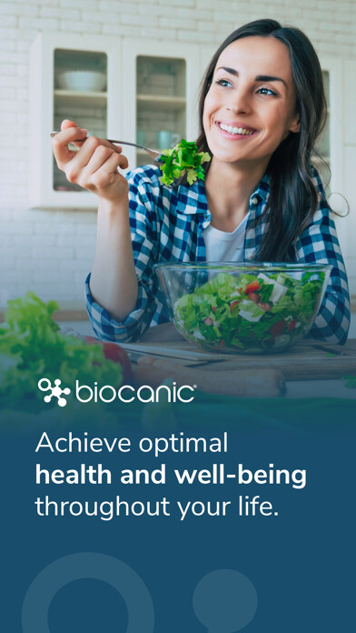 Emulate iPhone app Biocanic - Precision Eating using MyAndroid
