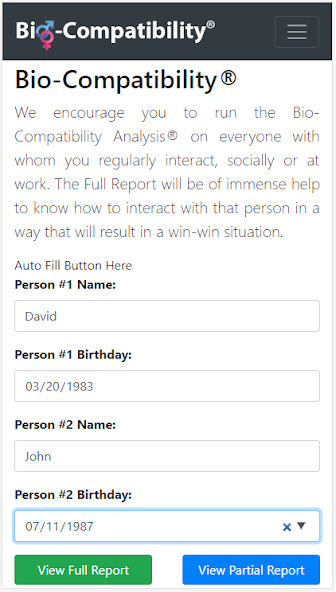 Run android online APK Bio-Compatibility Analysis® from MyAndroid or emulate Bio-Compatibility Analysis® using MyAndroid Run android online APK Bio-Compatibility Analysis® from MyAndroid or emulate Bio-Compatibility Analysis® using MyAndroid