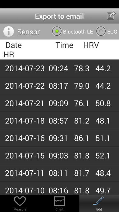 Emulate iPhone app BioForce HRV using MyAndroid Emulate iPhone app BioForce HRV using MyAndroid