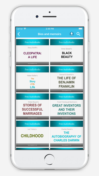 Emulate iPhone app Biography Audiobooks using MyAndroid Emulate iPhone app Biography Audiobooks using MyAndroid